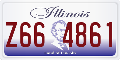 IL license plate Z664861