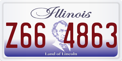 IL license plate Z664863