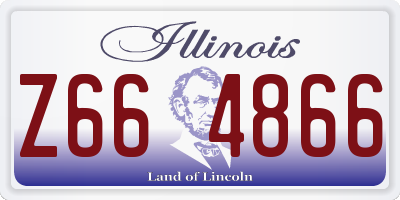 IL license plate Z664866