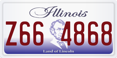 IL license plate Z664868