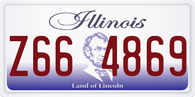 IL license plate Z664869
