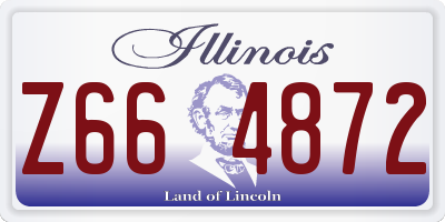 IL license plate Z664872