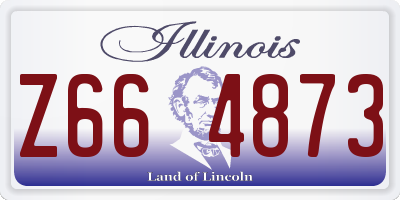 IL license plate Z664873