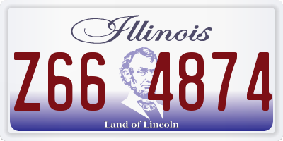 IL license plate Z664874