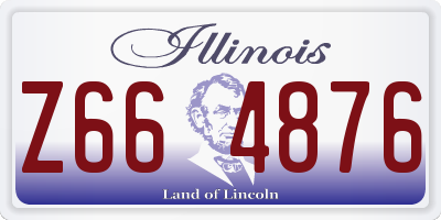 IL license plate Z664876