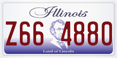 IL license plate Z664880
