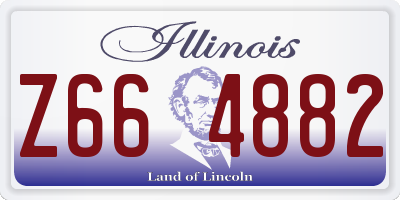 IL license plate Z664882