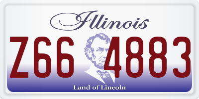IL license plate Z664883