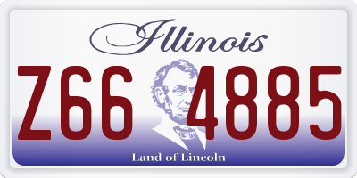 IL license plate Z664885