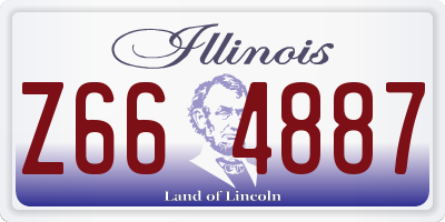 IL license plate Z664887