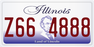 IL license plate Z664888