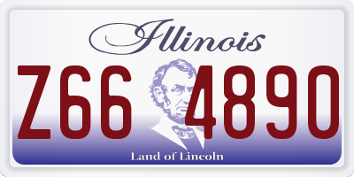 IL license plate Z664890