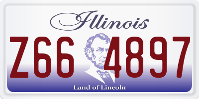 IL license plate Z664897