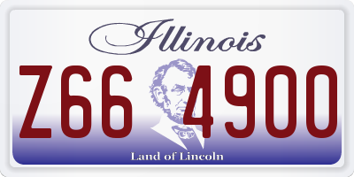IL license plate Z664900