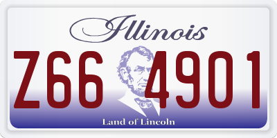IL license plate Z664901