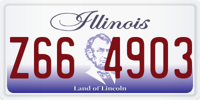 IL license plate Z664903
