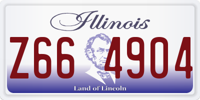 IL license plate Z664904
