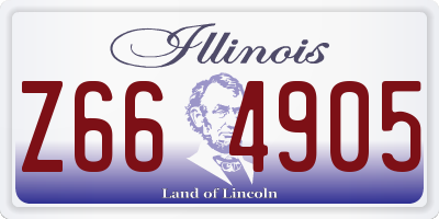 IL license plate Z664905