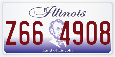 IL license plate Z664908