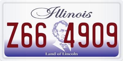 IL license plate Z664909