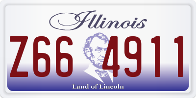 IL license plate Z664911