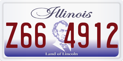 IL license plate Z664912