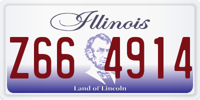 IL license plate Z664914