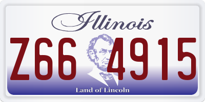 IL license plate Z664915