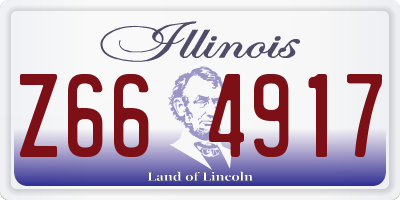 IL license plate Z664917