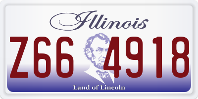 IL license plate Z664918