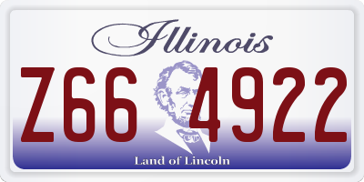 IL license plate Z664922