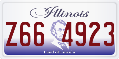 IL license plate Z664923