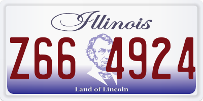 IL license plate Z664924