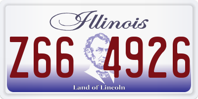 IL license plate Z664926
