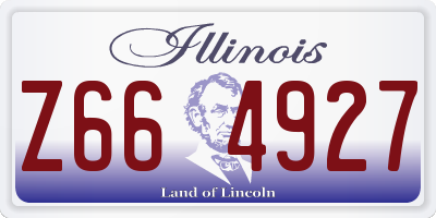 IL license plate Z664927