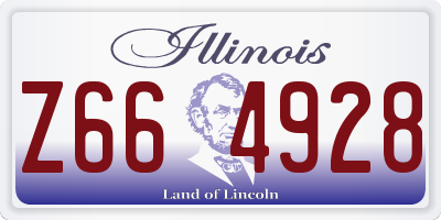 IL license plate Z664928