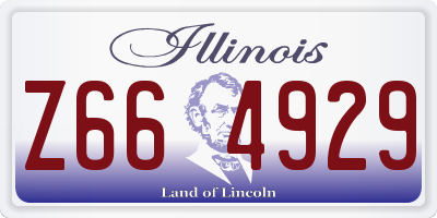 IL license plate Z664929