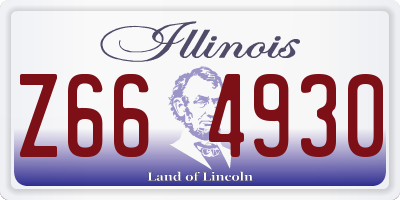 IL license plate Z664930