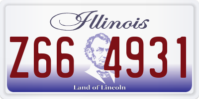 IL license plate Z664931