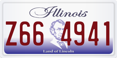 IL license plate Z664941