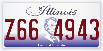 IL license plate Z664943