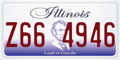 IL license plate Z664946