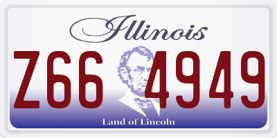 IL license plate Z664949