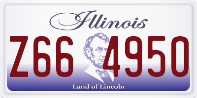 IL license plate Z664950