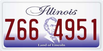 IL license plate Z664951