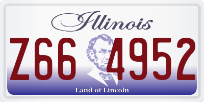 IL license plate Z664952