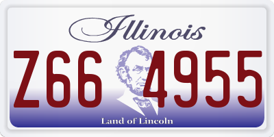 IL license plate Z664955