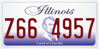 IL license plate Z664957