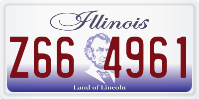 IL license plate Z664961