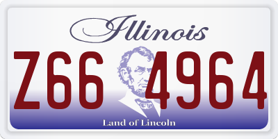 IL license plate Z664964
